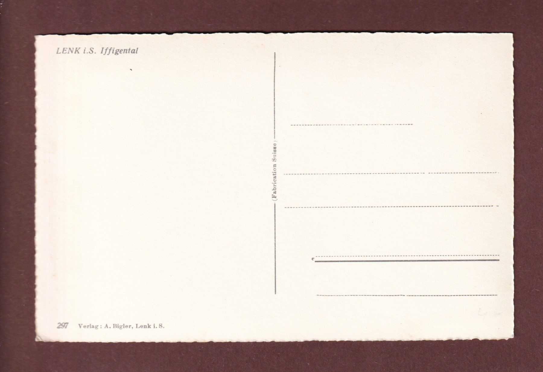 Cartoline postali: LENK - Iffigental – Usato da Pully venduto da nicecards-shop 1