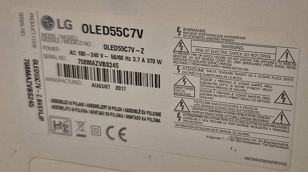 Televisori: LG Oled 55" OLED55C7V – Usato da Eschenbach SG venduto da Humi91 1