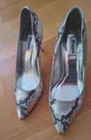 Pumps Dune London Schlangenoptik Silber/Grau Grösse 40