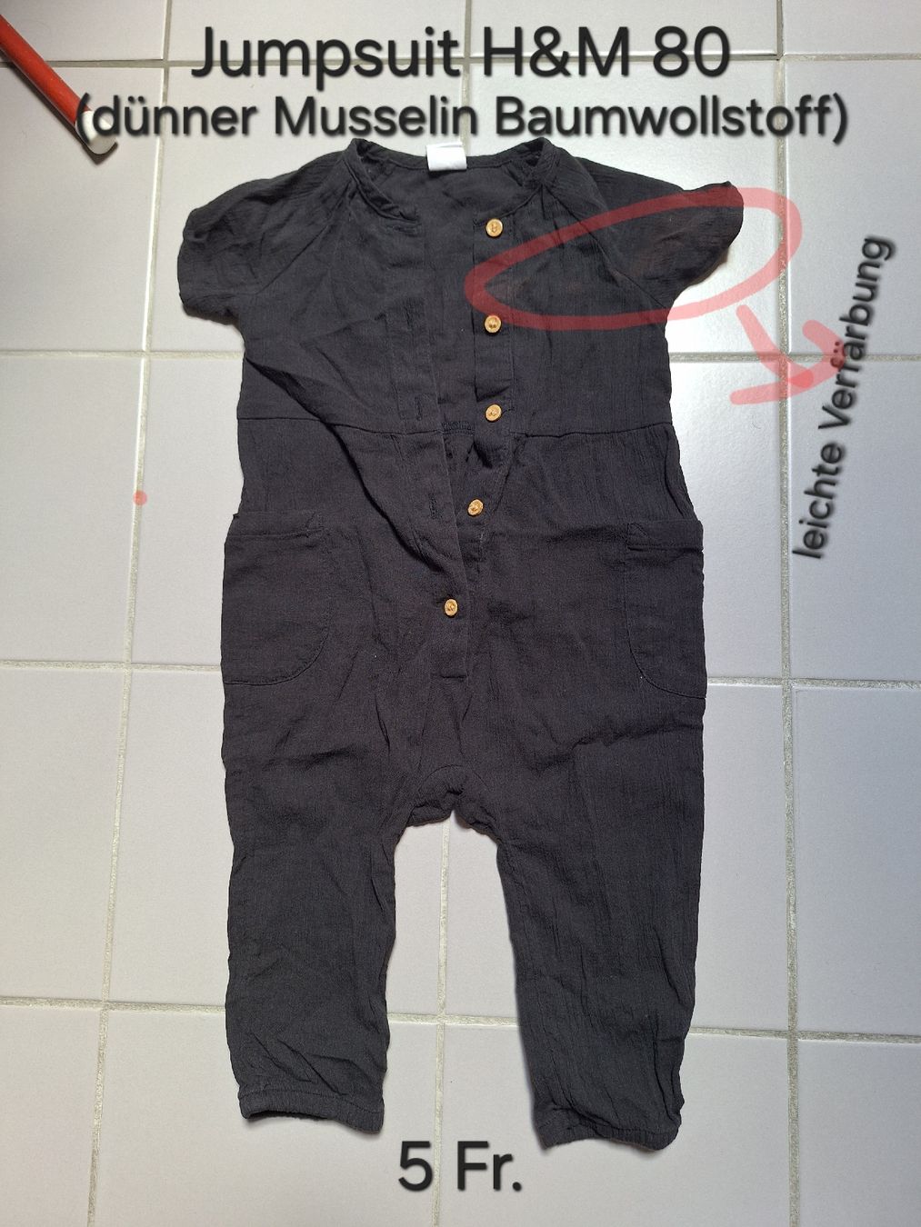 H&M Strampler: Jumpsuit H&M Grösse 80 – Gebraucht aus Sissach von Nothing123