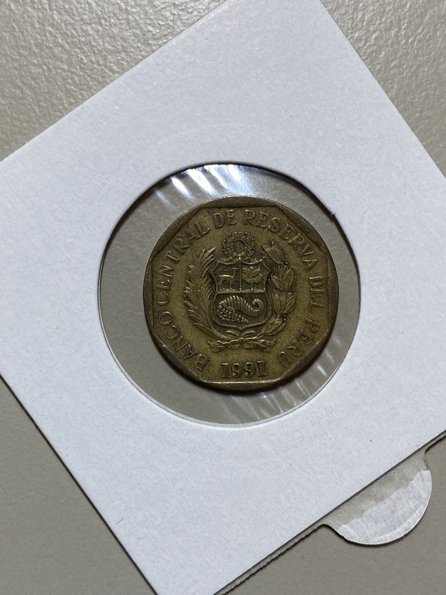 Toutes les monnaies: Pérou - 10 centimes - 1991 – D'occasion à Payerne par Mike1682 1
