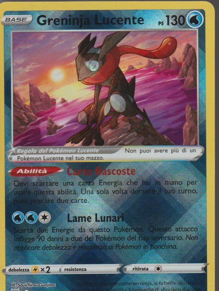 Pokémon Cartes à collectionner: TCG POKEMON Lucentezza siderale 046 GRENINJA LUCENTE Shiny – Neuf (Voir description) à Vezia par Aquarius_Age