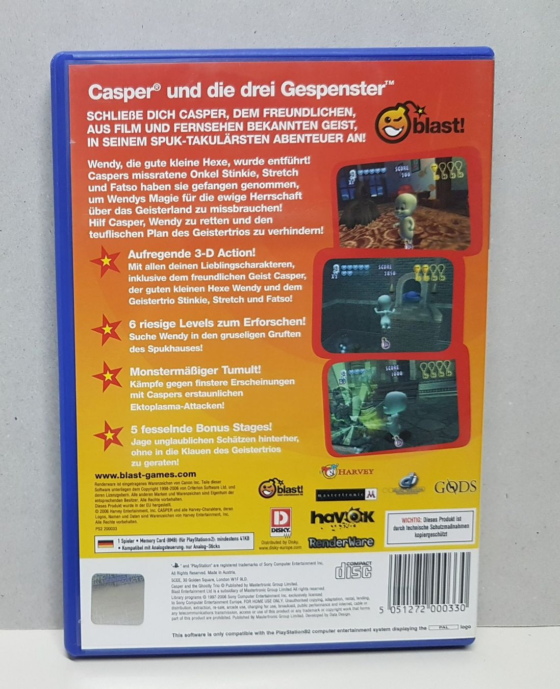 Sony Giochi: Casper und die drei Gespenster  PS2 – Usato da Schüpfheim venduto da Games_Spielkonsolen 3