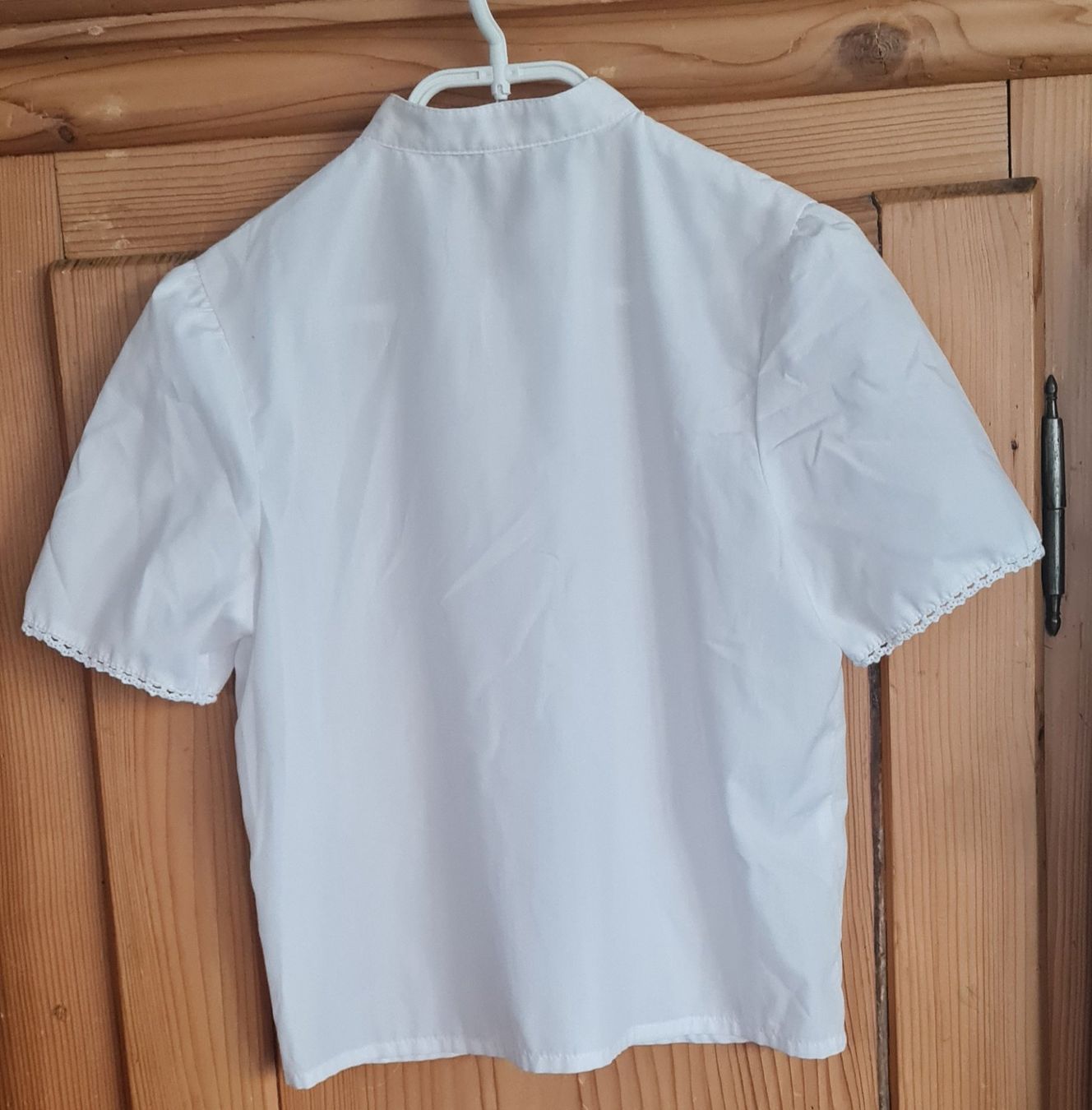 Camicette, T-shirt & Top: Bluse Kurzarm mit Spitzen an den Ärmeln Gr. 152 – Usato da Beinwil Freiamt venduto da tafa8 1