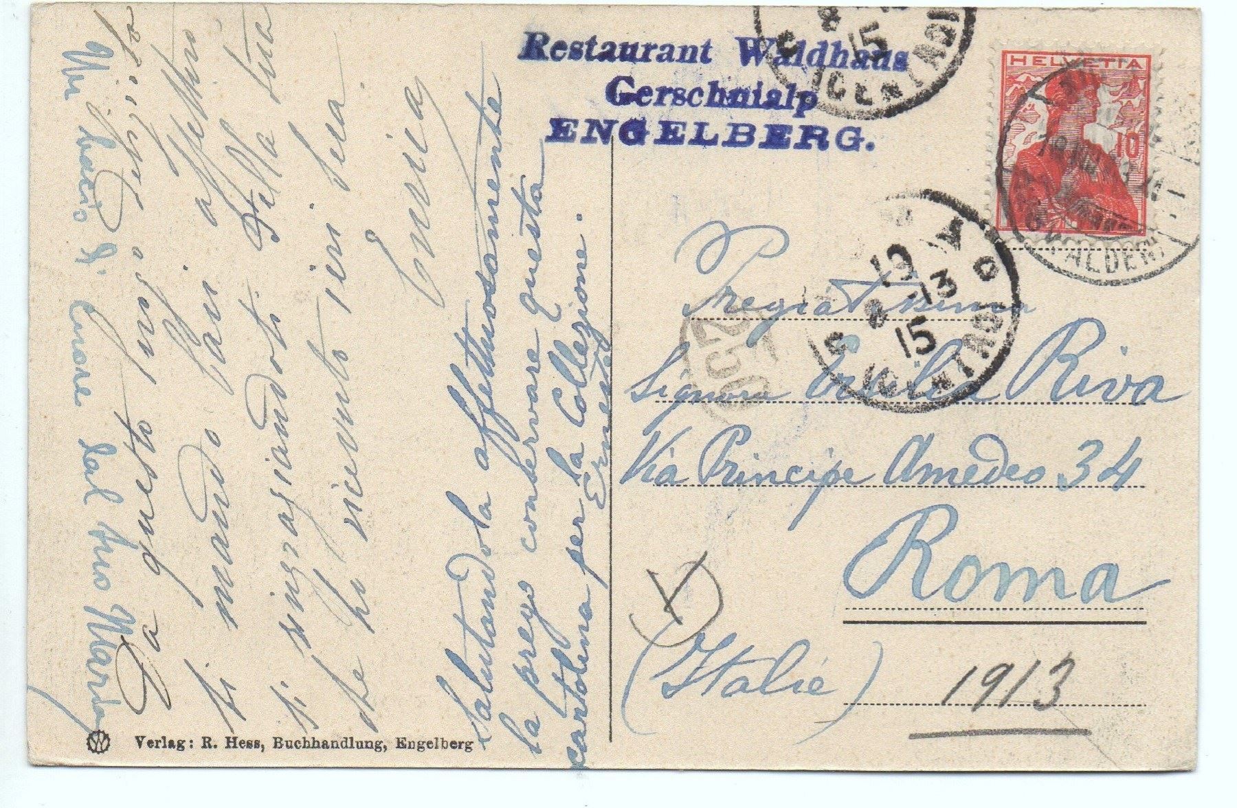 Cartoline postali: ENGELBERG Gerschnialpbahn-Station – Usato da Jona venduto da philajona 1