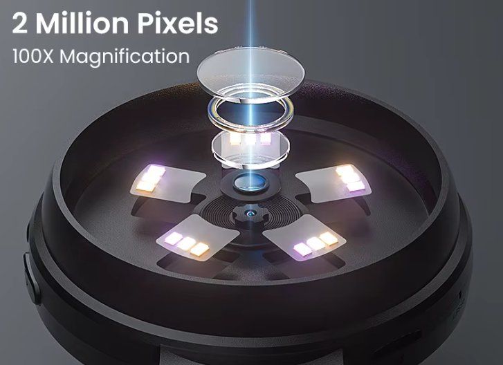 Altro per Ottica: 100X Digitale Handlupe mit 15 LEDs – Nuovo e nell'imballaggio originale da Geneve venduto da Titi2008 2