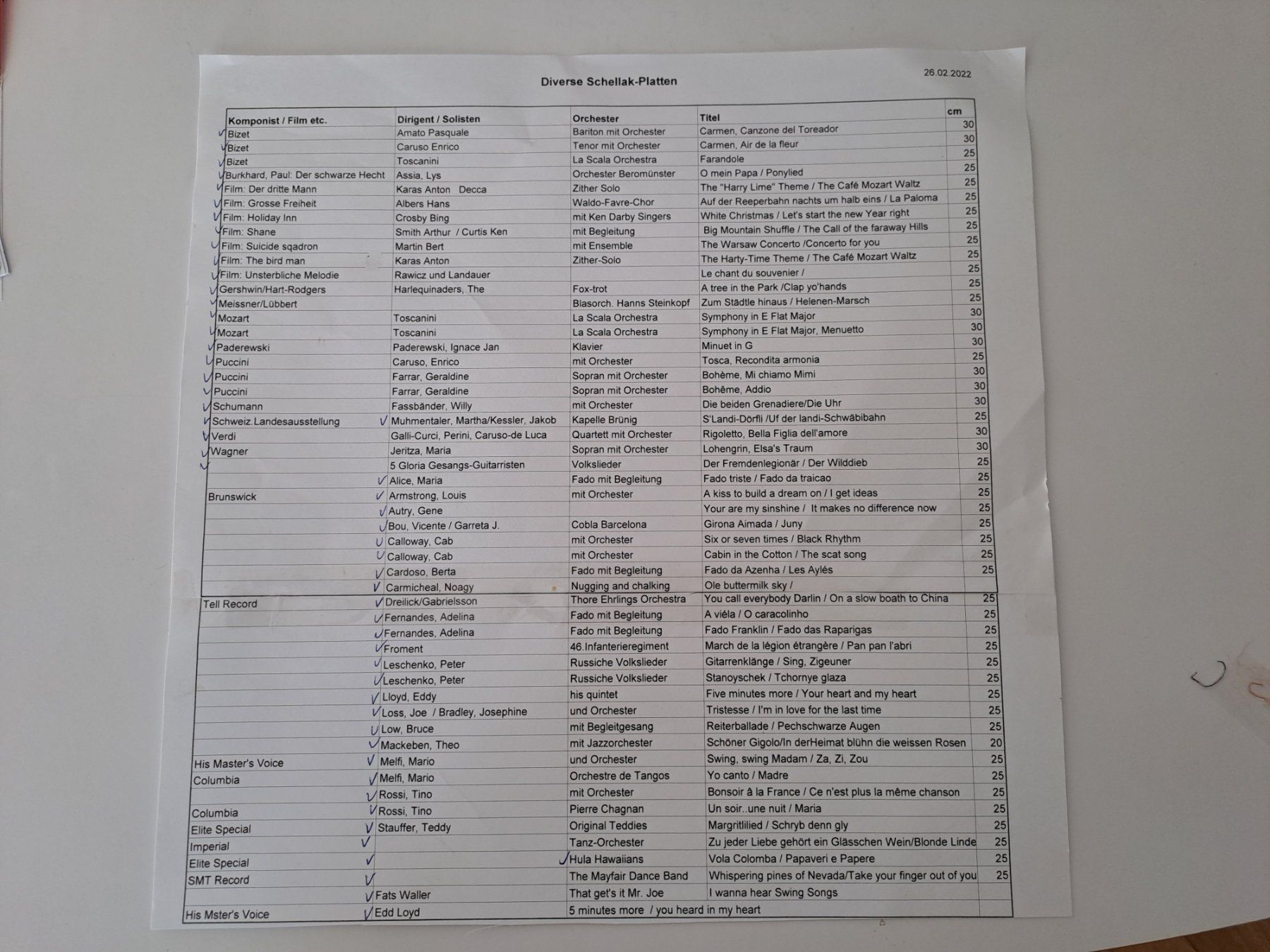 Schallplatten: 52 Schellack-Platten – Gebraucht aus Basel von RitaFO102 1