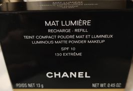 Fond de teint compact poudré mat, lumineux CHANEL (recharge)