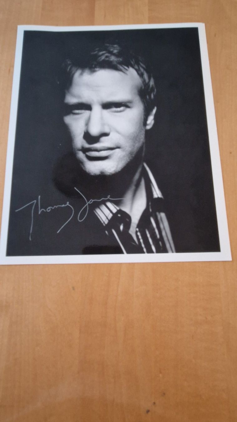 Autografi: Thomas Jane, Original Autogramm auf Grossfoto in s/w – Usato da Salmsach venduto da Schusoa