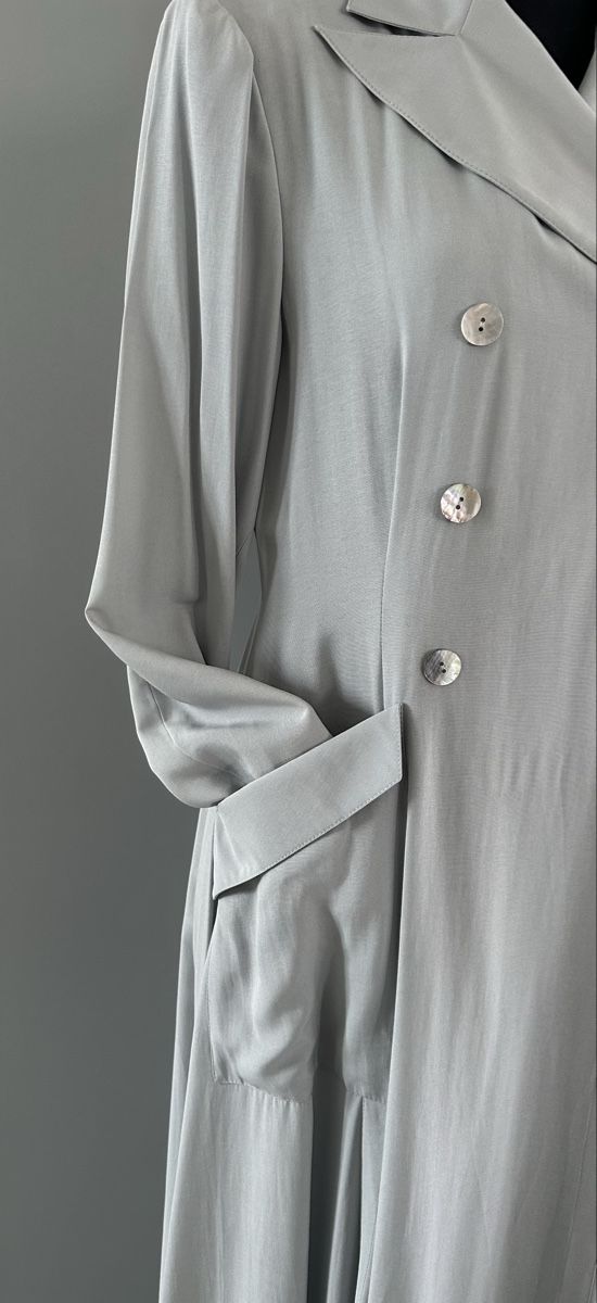 Vestiti: Mantel-Kleid hellgrau, Gr. M – Nuovo (secondo la descrizione) da Münsingen venduto da Innchen 1