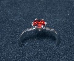 Granat Ring Silber 925 vergoldet 💎✨