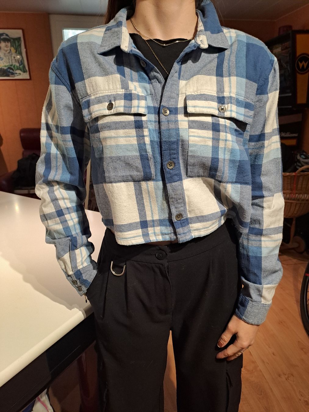 Blusen: Veste à carreaux ROXY - XS – Neu (gemäss Beschreibung) aus Valeyres-sous-Montagny von Romy.
