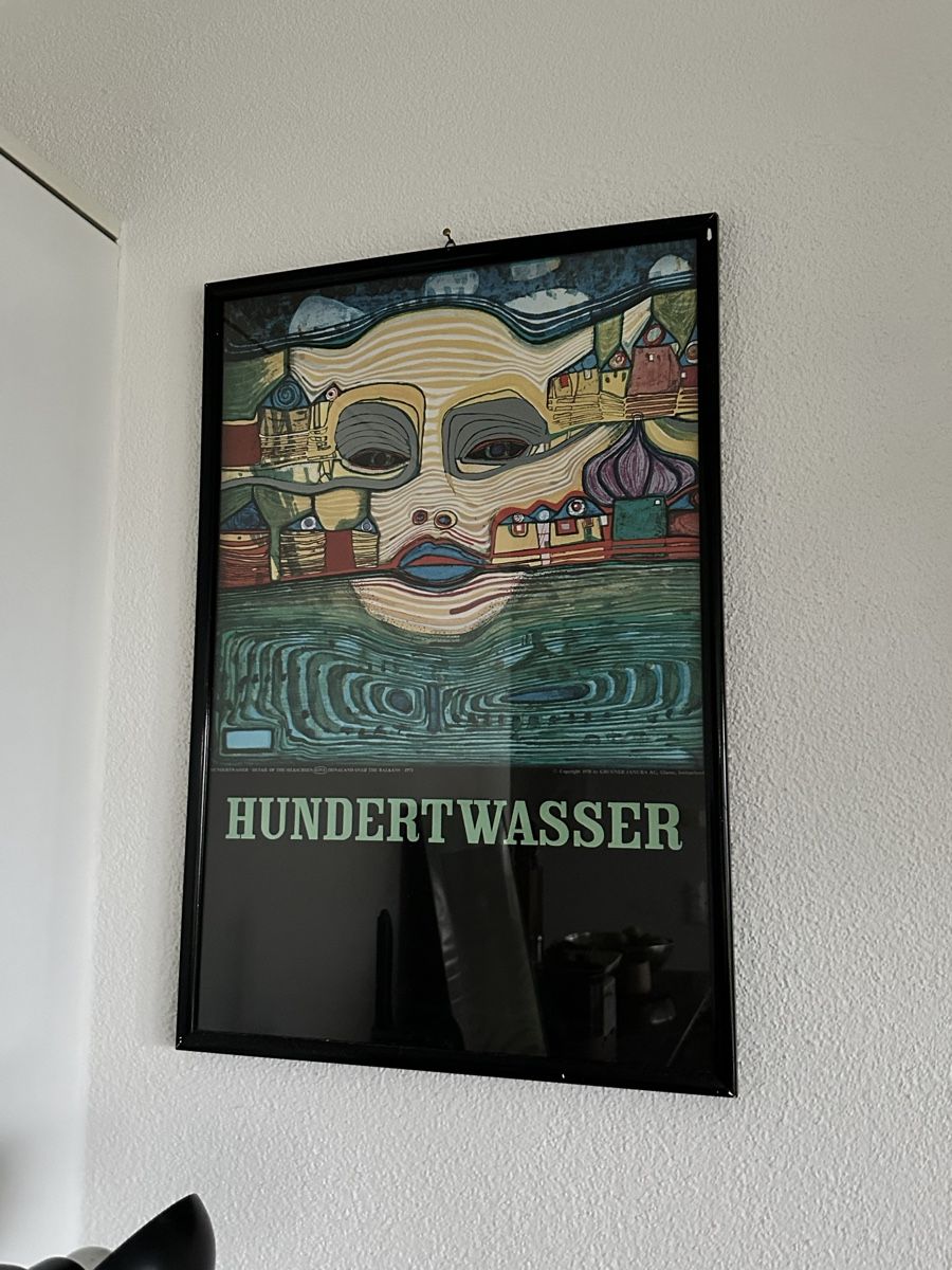 Foto & Immagini: Wunderbares Bild mit Rahmen Hundertwasser – Usato da Horgen venduto da baluu_10