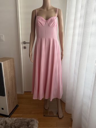 Maxikleid rosa Grösse M-L (Oberweite A-B)