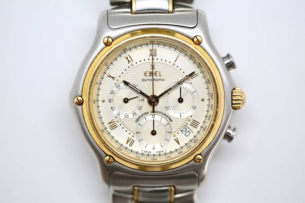 Ebel Orologi: Ebel Le Modulor Chronograph Gold&Stahl – Usato da Reinach BL venduto da Han-Numismatik