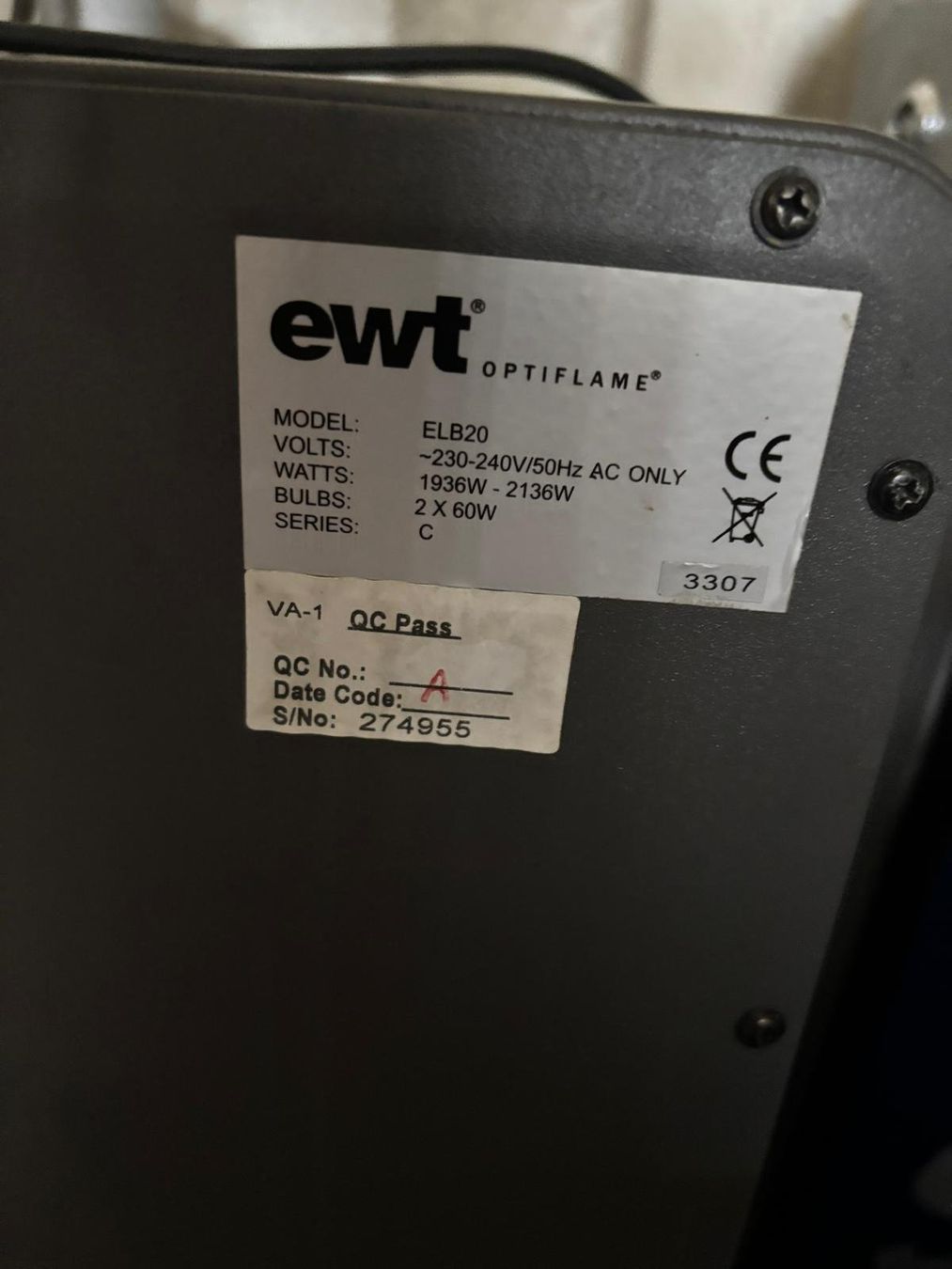 Camini: Elektrokamin EWT Optiflame ELB 20 – Nuovo (secondo la descrizione) da Regensdorf venduto da RCM_8105Regensdorf 1