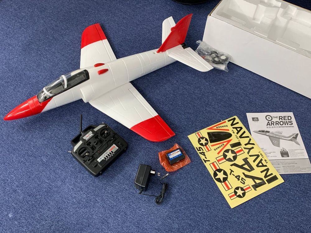 Komplettset o. Akku RC Modellflieger Jet T-45 Brushless 2.4G 7