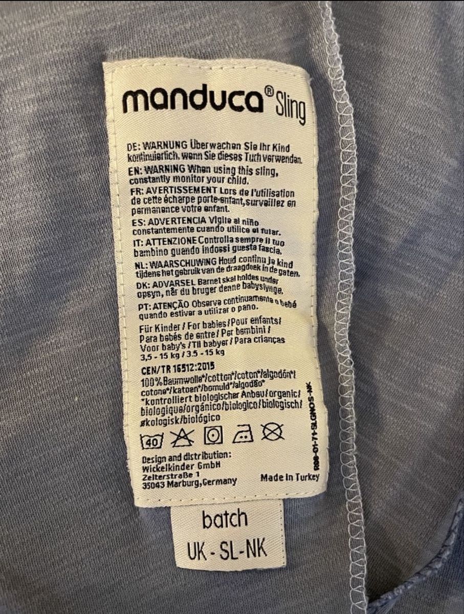 Manduca Bauch- & Rückentragen: Manduca sling Tragetuch – Gebraucht aus Nussbaumen AG von Mirj1997 1