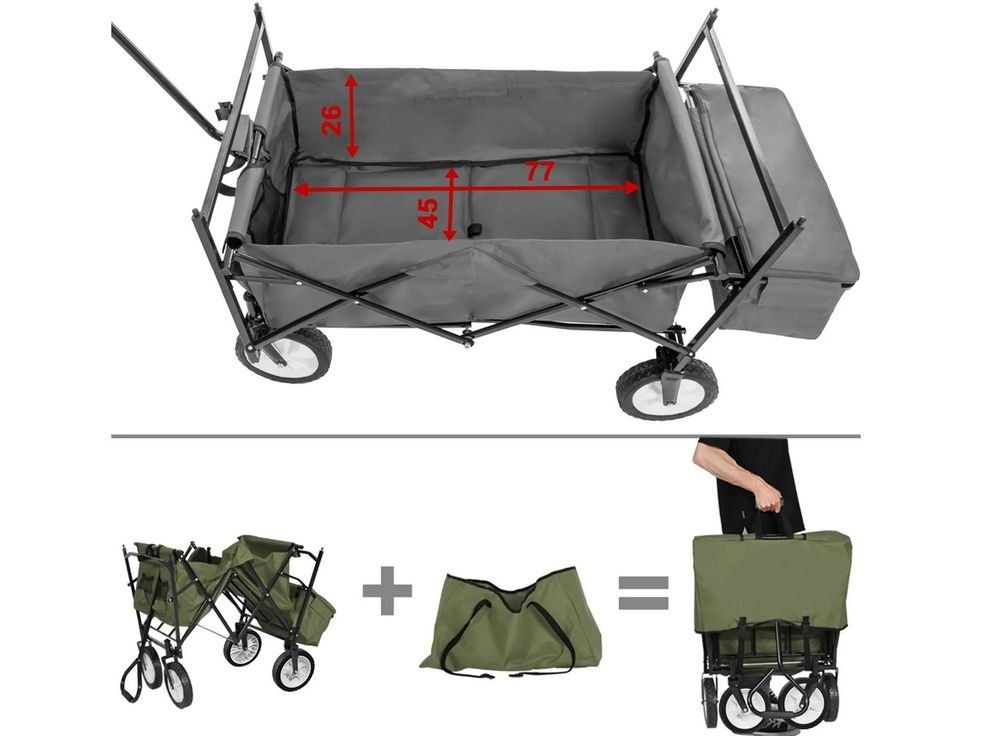 Carrelli di trasporto: Chariot pliable tout-terrain capacité de charge 80 – Nuovo (secondo la descrizione) da Tolochenaz venduto da nieeva 2