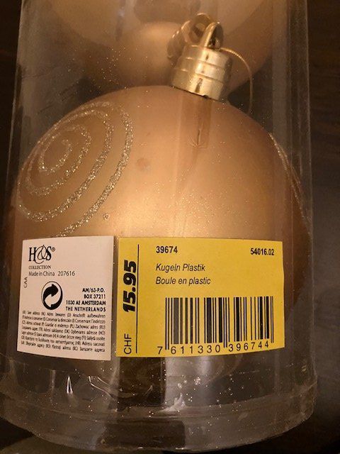 Alle Dekorationen: weihnachtskugeln goldig – Neu und originalverpackt aus Schwarzenberg LU von kindler007 5