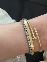 Tennis Armband mit Diamanten 750 Gold