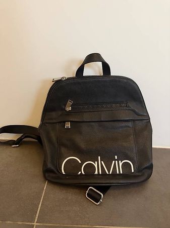 Sac à dos Calvin Klein noir en similicuir