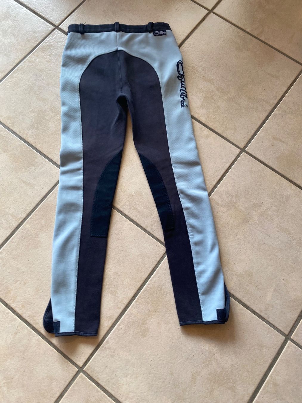 Pantaloni: 164  EQULIBRE Reithose antrazyt hellblau – Usato da Orpund venduto da Mary8972 5