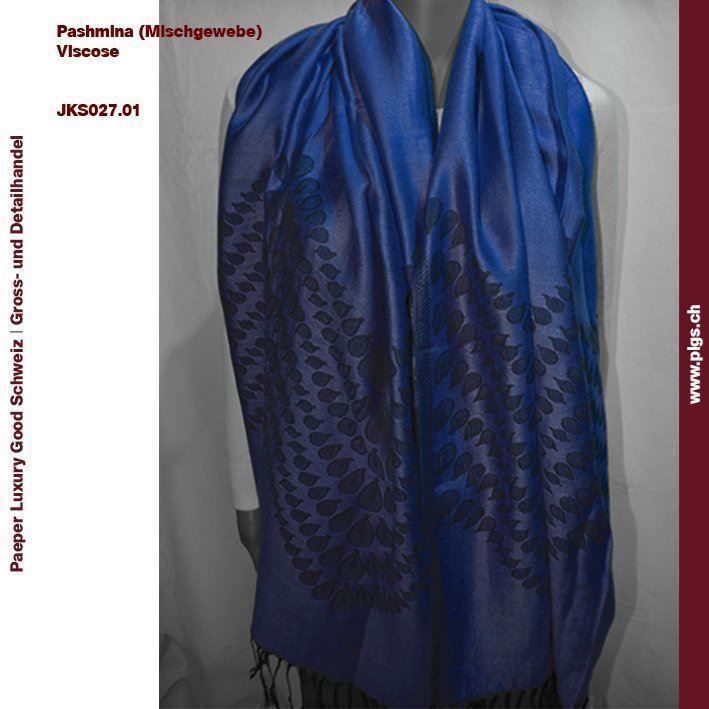 PLGS | Schal aus Pashmina (dunkelblau) 3