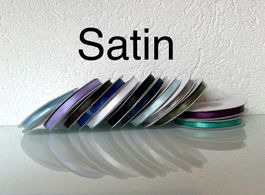 Satin Bänder  Geschenkband   Restposten  12 Rollen   6mm 27m