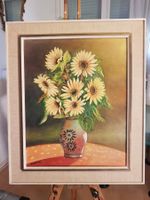 Ölgemälde Sonnenblumen – Signiert F. GULDIMANN