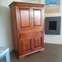Highboard Hifi, ordi, tv, bar en bois massif