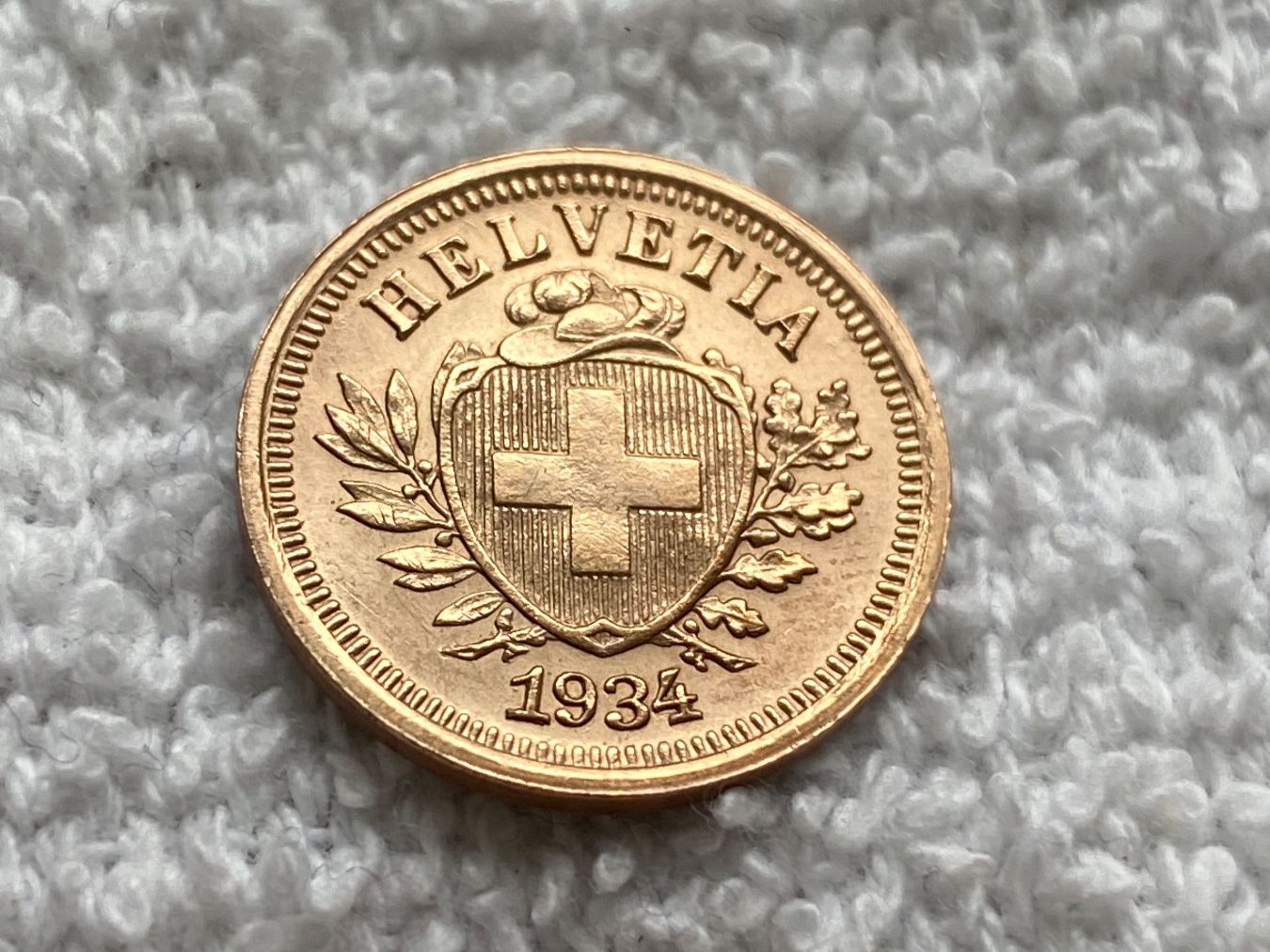 Tutti le monete: 1 centime/rappen 1934 – Usato da Nyon venduto da Ilmi09