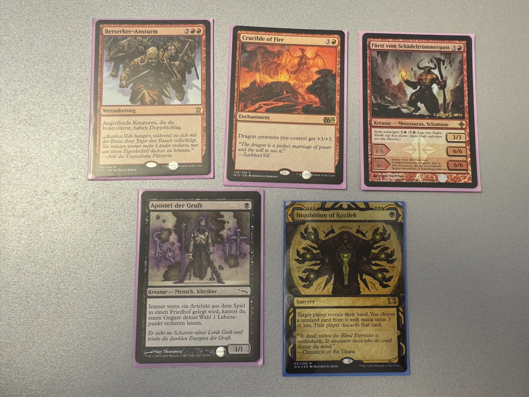 Magic The Gathering Cartes à collectionner: MTG 5 Karten – D'occasion à Baar par UMACULINU