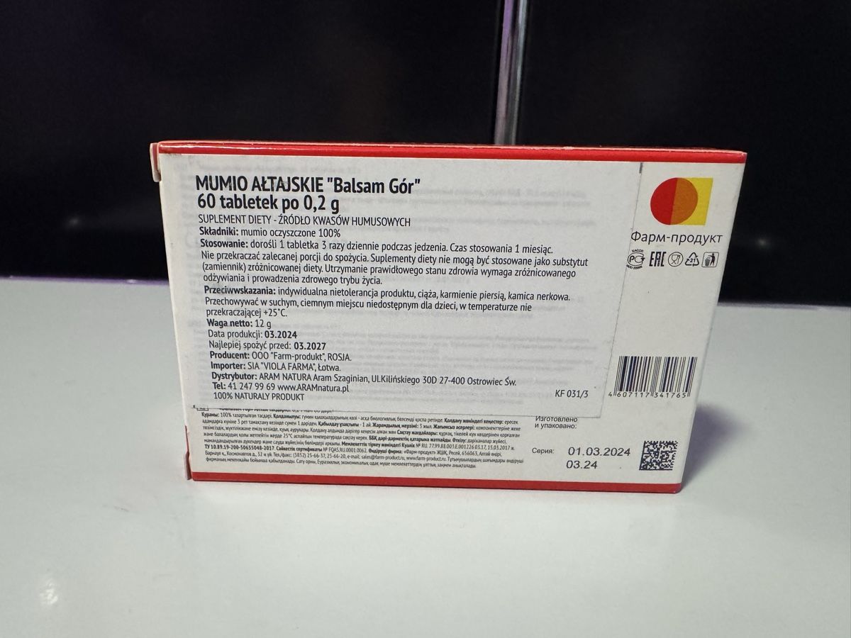 Cibi & Specialità: Mumijo aus Altai 60 Tabletten – Nuovo e nell'imballaggio originale da Rüti ZH venduto da Oldexplorer 2