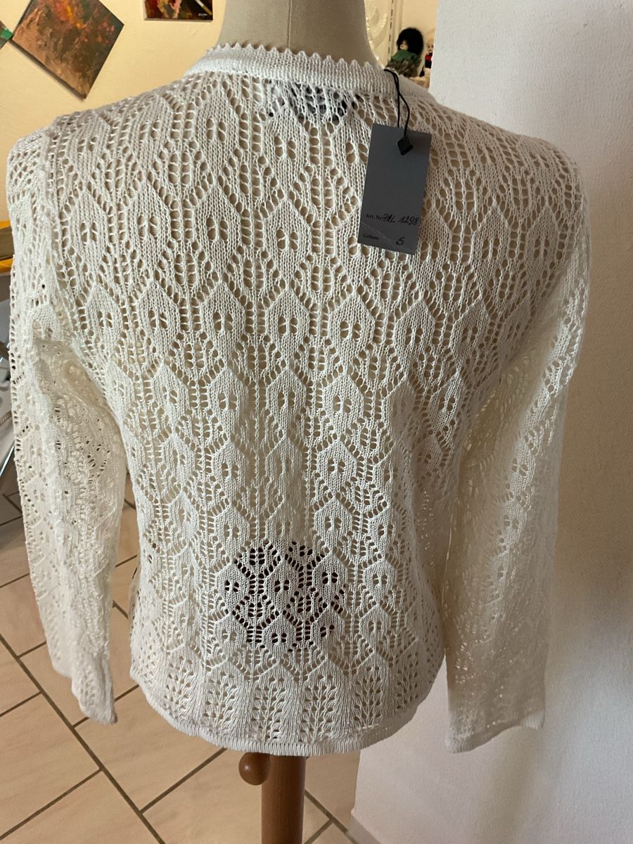 Jacken: Strickjacke LINARA weiss Grösse S Linen/ Cotton – Neu (gemäss Beschreibung) aus Wil ZH von RiccardaWegmann 2