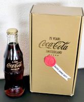 Coca-Cola Jubiläums-Flasche in Originalkarton mit Namen