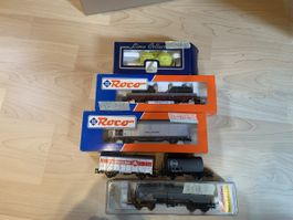 Eisenbahnwaggons, Spur H0, diverse Marken