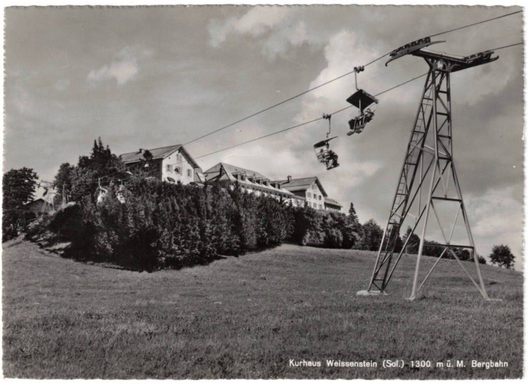 Ansichtskarten: Weissenstein - Kurhaus mit Sessellift – Gebraucht aus Binningen von Mountainrider