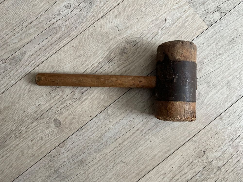 OSALADI Holzhammer Buchenholz - Ergonomischer Klopfhammer Für Handwerk & Spiel