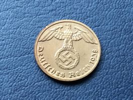 1 Reichspfennig Drittes Reich 1938 D VZ +++