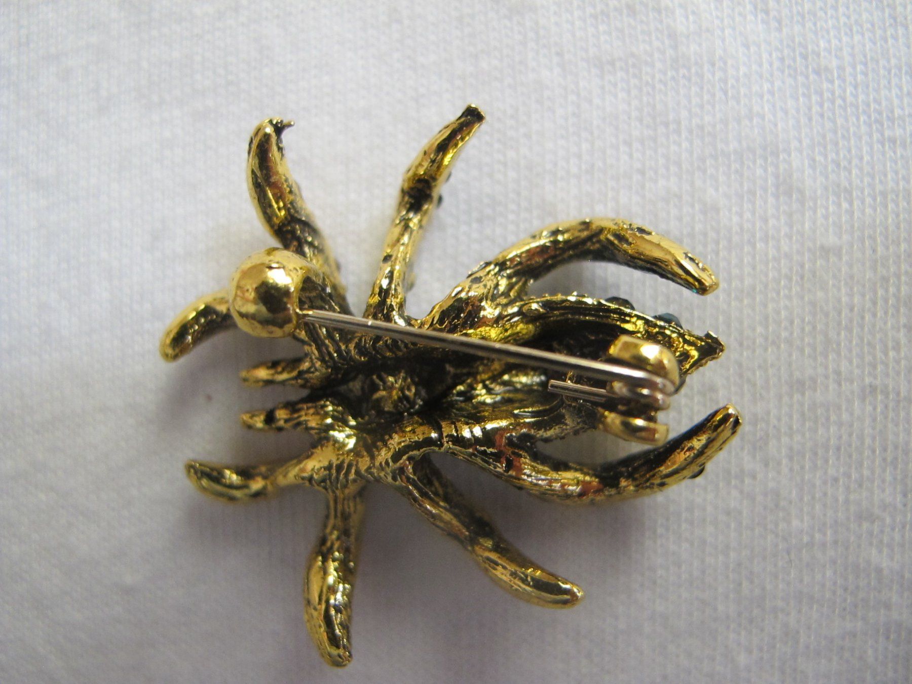 Spille & Fermagli: Elegante Spinnenbrosche mit Strass Steinen, Goldfarben – Nuovo (secondo la descrizione) da Löhningen venduto da Chimae67 3