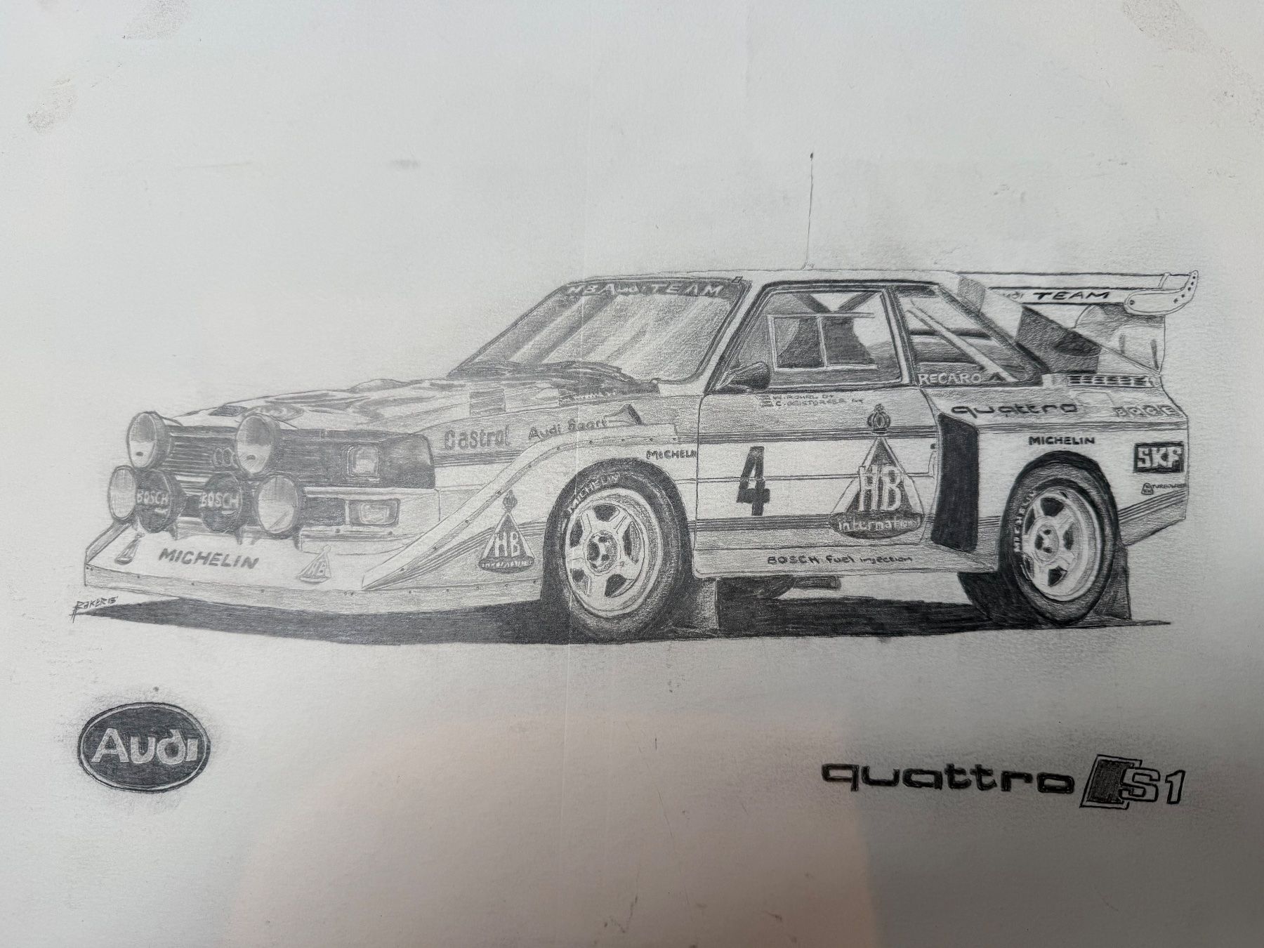 Dipinti: 1985 Audi Quattro Röhrl/Geistdörfer Group B – Nuovo (secondo la descrizione) da Alpnachstad venduto da ash_9s7x