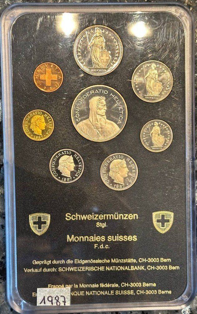 Alle Münzen: Schweizer Münzen Satz 1987 im Original Blister Top Zustand – Neu und originalverpackt aus Beringen von Mantafisch1 1