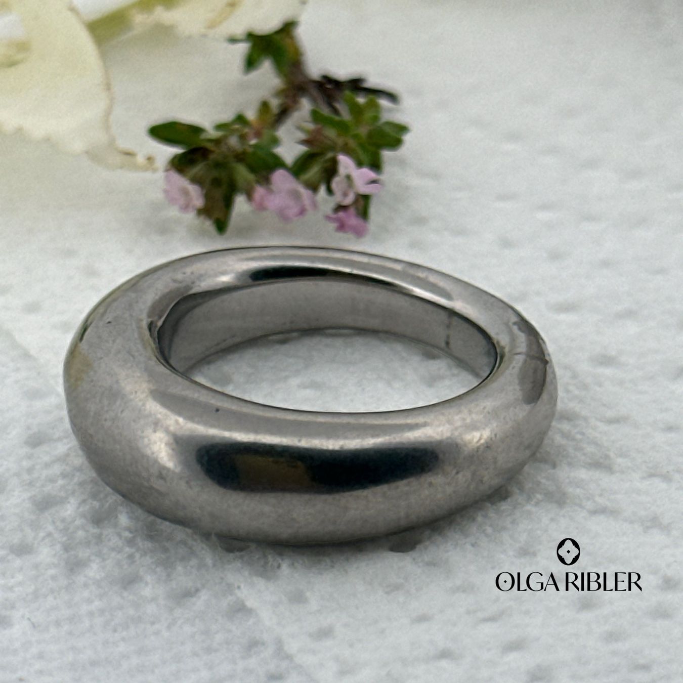 Olga Ribler Anelli: Massiver Ring Edelstahl - matt - Grösse 56 – Nuovo (secondo la descrizione) da Luzern venduto da Schmuckoutlet 7