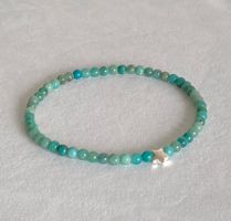 Edelstein Armband Chrysokoll mit Stern Silber auf Mass