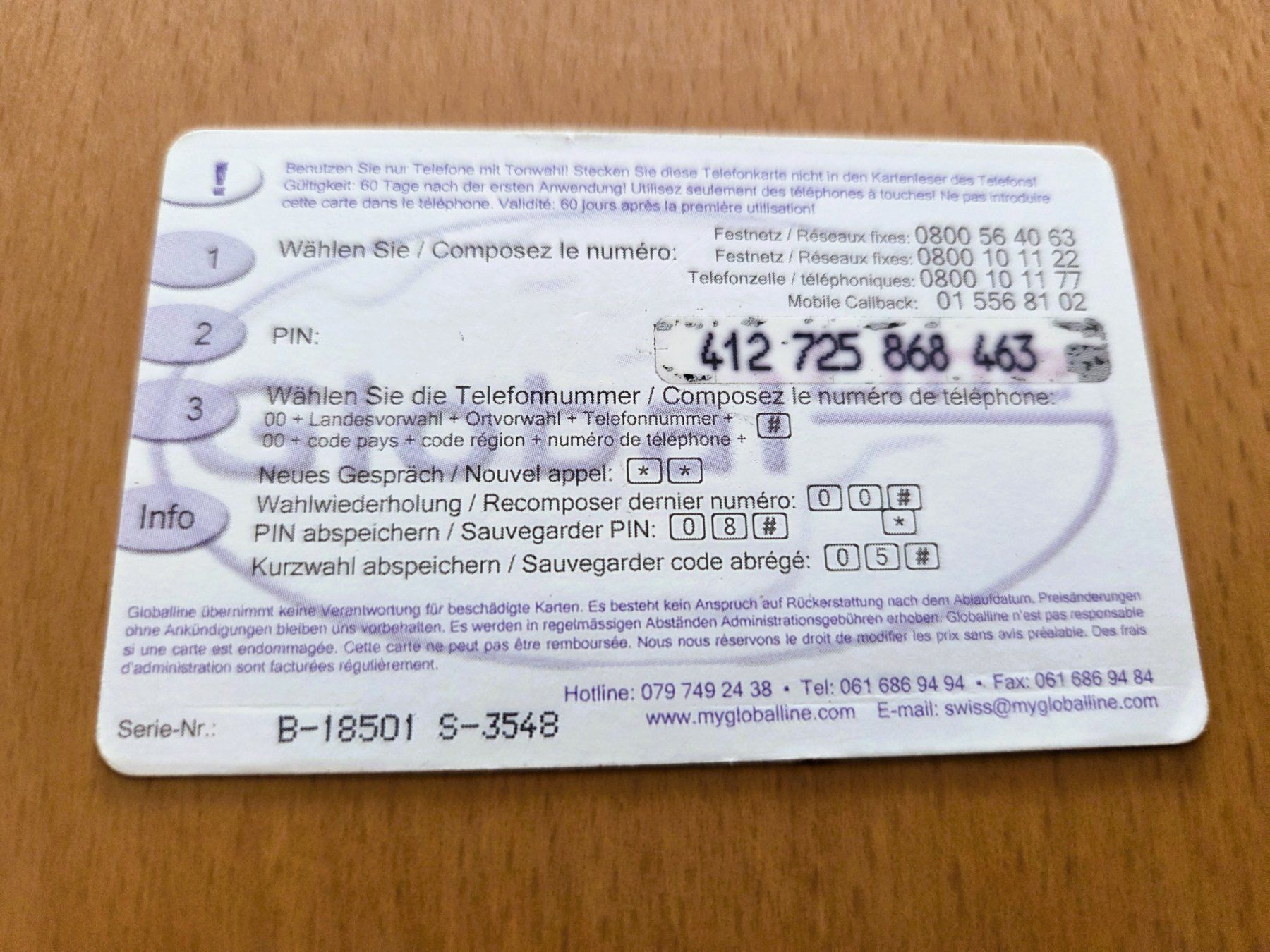 Schede telefoniche: PREPAID - SCHWEIZ – Usato da Brüttisellen venduto da Nighttrain 1