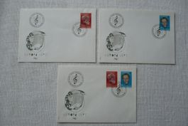 1985 3 FDC Europamarken Satz & Einzelmarken SBK 715 - 716
