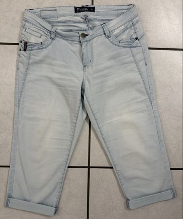 Multiblu Jeans-Capris Gr. 38 hellblau Sommer Hose Damen 49 Z
