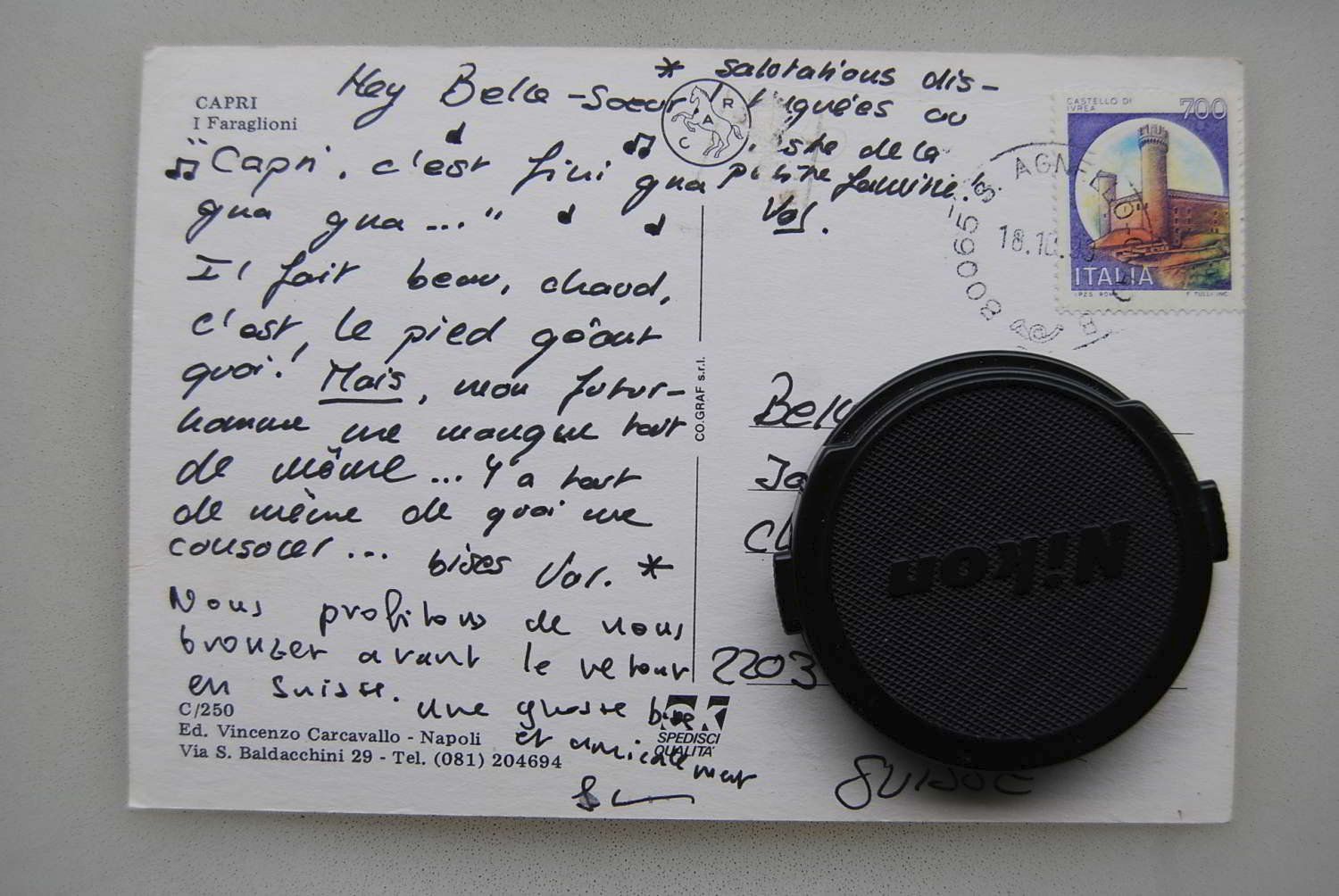 Cartoline postali: AK Capri - I Faraglioni – Usato da Rüfenacht BE venduto da Toro06 1
