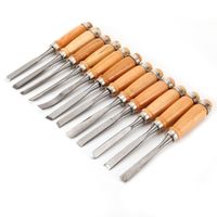 12tlg Schnitzmesser Stechbeitel Set